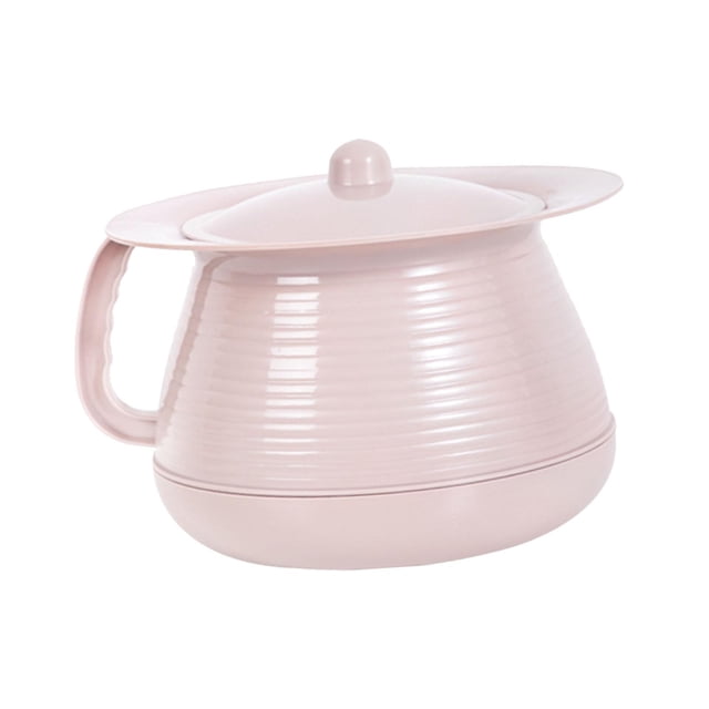 Esquirla Portable Spittoon Bedside Urinal with Handle Multipurpose with Lid Toilet Urinal Pink