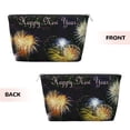 thumbnail image 2 of Firework Happy New Year Purse Organizer Handbags Totes Leather Zipper Printing Bag For Women Travel Toiletry Bag, 2 of 7