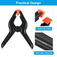 thumbnail image 4 of Unique Bargains 3 Inch Spring Clamps, 10 Pack Plastic Flexible Anti Slip Strong Clips, Black, 4 of 5