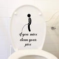 thumbnail image 3 of Funny Toilet Stickers Toilet Lid Stickers for Bathroom Fun Cartoon Sticker Decal, 3 of 7