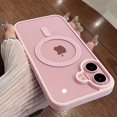 thumbnail image 2 of Fashion Transparent Magnetic Wireless Charge Case for iPhone 16 15 14 13 12 11 Pro Max Plus Pink Colorful Anti-Scratch Cover Titanium color for iPhone 15 Plus, 2 of 6