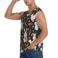 thumbnail image 3 of Haiem Men's Rabbit Is Eating Carrots Print Tank Tops Summer Sleeveless Cut Off Workout T-Shirts Fitness Vest Athletic Undershirts-Small, 3 of 8