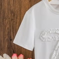 thumbnail image 6 of Gaexia Girls Summer Outfit 3D Bow Short Sleeve Top A Line Skirt Daily Party Two Piece Clothing Set, 6 of 6