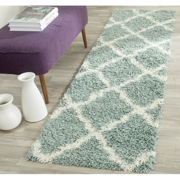 Safavieh SAFAVIEH Dallas Shag SGD257C Seafoam / Ivory Rug