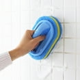 thumbnail image 2 of Limei Sponge Brush Handle Design PP Handle Sponge Brush Sponge Eraser Useful for Washroom, 2 of 7