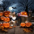 thumbnail image 4 of KMWGRE Pet Halloween Outfit For Dogs Cats Cute Animal Dress Up Party Apparel Comfortable Design Pink3 23x20x8cm, 4 of 4