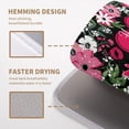 thumbnail image 4 of Happy Valentine''s Day Dish Drying Mat for Kitchen Counter Valentines Flowers Love Heart Drying Mats Absorbent Reversible Dishes Drainer Mats Microfiber Dish Drying Pad Large Dish Rack Mat 18x24 Inch, 4 of 7