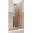 thumbnail image 2 of Glass Warehouse Gw-Gh-33 Halo 78" High X 33" Wide Hinged Frameless Shower Door - Bronze, 2 of 7