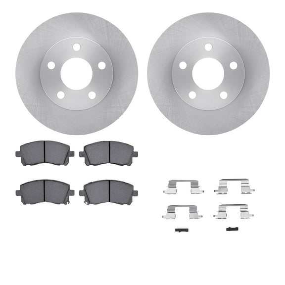 Dynamic Friction Company Front Brake Rotors with 5000 Advanced Brake Pads includes Hardware 6512-47176