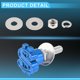 thumbnail image 5 of Tornillos de matrícula universales para motocicleta M6 de Unique Bargains de 4.45 cm, kit de tornillos de matrícula antirrobo de aleación de aluminio azul, 4 piezas, 5 of 6