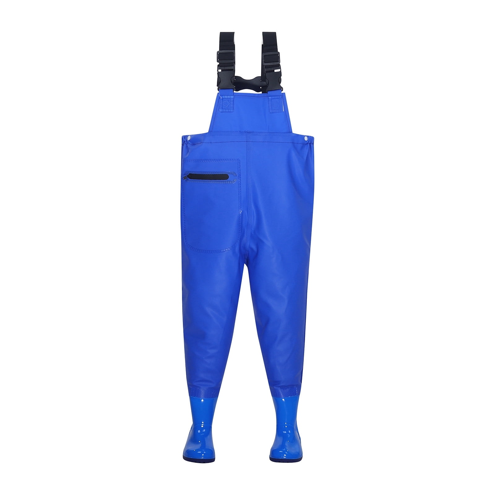 Ulitacool Toddler Onesies For Boys Long Sleeve Kids Rain Bib Pants Waterproof Rain Wear Youth Fishing Waders Water Proof Camo Fishing Waders With Boots Bodysuit Casual One-Piece Suit 3-4 Years Blue