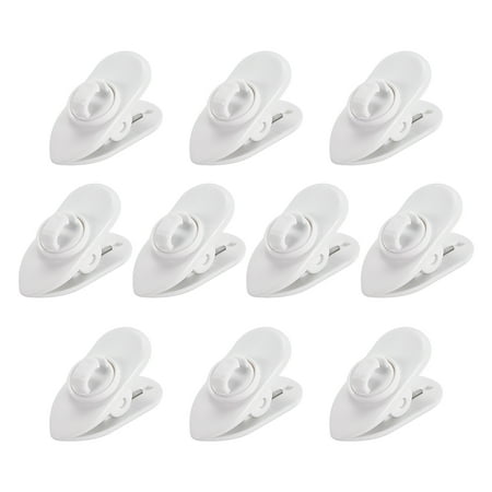 10 Pcs Earphone Clips Wire 360 Degree Rotate White Earphone Cable Clothing Clip for Headphone Wire price history on PriceWatchPro