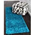 thumbnail image 2 of Unique Loom 3127964 2 Pi 2 Po x 6 Pi 5 Po Tapis Solide Shag Runner&44; Turquoise, 2 of 5