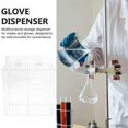 thumbnail image 4 of Mask Dispenser Acrylic Glove Holder Mask Storage Box Wall Mounted Gloves Dispenser Box (2-grid Compartment), 4 of 4
