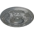 thumbnail image 3 of Ekena Millwork 19"OD x 1 1/2"P Granada Ceiling Medallion (Fits Canopies up to 7 1/8"), Hand-Painted Platinum, 3 of 7