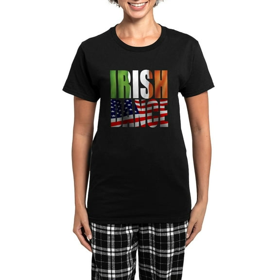 CafePress - Dance Flags Women's Dark Pajamas - Women's Short Sleeve Print T-Shirt and Pants Dark Cotton Pajama Set