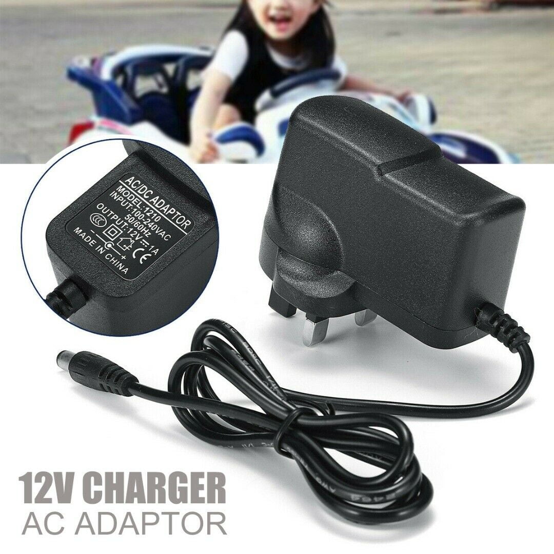 12V 1A Ride On Car Battery Charger Adapter For For Kids Electric Ride Car Bike 