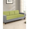 thumbnail image 2 of Vintage Fruit Green Couch Cushion Covers Stretch, Washable Sofa Seat Covers Individual Seat Cushion Sofa Slipcovers Farmhouse Retro Solid Color Linen Texture Couch Cover Furniture Protector M-1PCS, 2 of 7