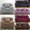 thumbnail image 4 of NEWEEN 1-Piece Luxury Velvet Sofa Fit Stretch Slipcover Sofa Cover Washable,Khaki, 4 of 7