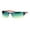 Black Brown (Green), variant on Half Rim Rimless Style Rectangle Sunglasses Classic Fashion UV400 Silver, Clear
