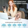 thumbnail image 6 of Desk Fan Battery Operated, Portable USB Rechargeable Fan - Pink, 6 of 7
