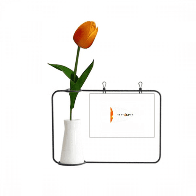 Sistema planetario solar Unbranded Tarjeta de jarrón artificial de tulipanes Tamaño 25 x 17 cm