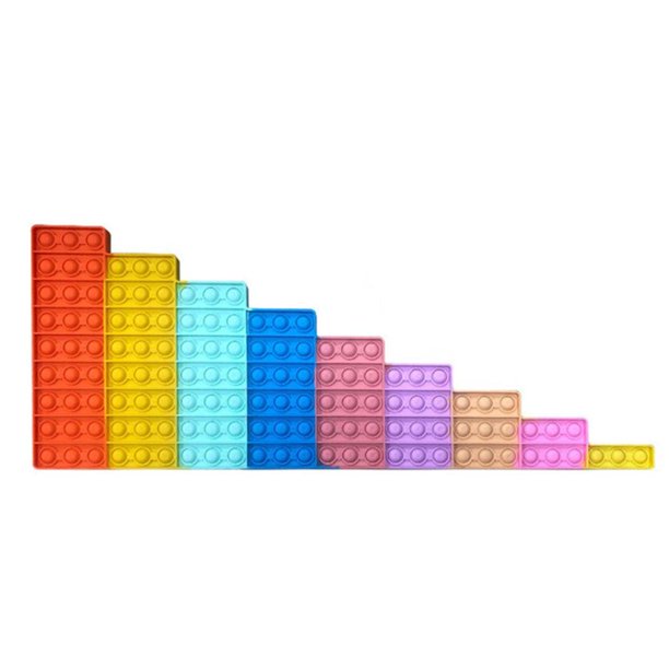 Juguete Sensorial De Burbujas De Empuje Para Autismo, Juguete Para Aliviar El Estrés Con Necesidades Especiales, Juguete De Burbujas De Extrusión Para Niños Y Adultos Eigraketly FN008345-04