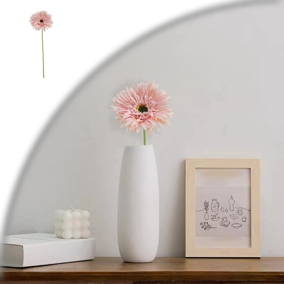 Daisy Artificial Flower 17.7ââ Daisies Silk Flower with Stem for Wedding Bouquet Home Party Garden Outdoor Decoration