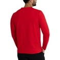 thumbnail image 2 of X RAY JEANS Mens Long Sleeve V-Neck T-Shirt, Racer Red, L, 2 of 9