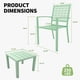thumbnail image 3 of 3-piece outdoor bistro set in green color., 3 of 5