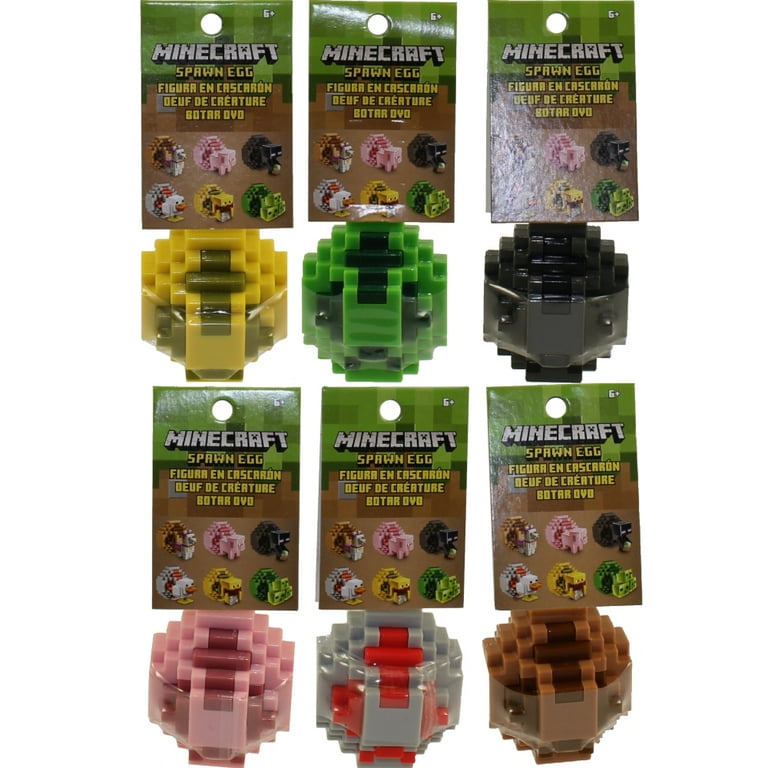 Mattel Minecraft Spawn Eggs with Mini Figure Inside SET OF