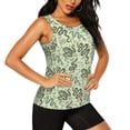 thumbnail image 2 of Lsque Green Snake Printed Workout Tank Tops for Women, Athletic Sports Tank Tops, Compression Sleeveless Dry Fit Shirts,Sleeveless Yoga Shirt-Large, 2 of 9