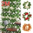 thumbnail image 2 of Artificial Flower Silk Flower Leaf Garland Wedding Party Decor, 2 of 9