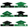 thumbnail image 1 of 2025 Grad Graduation Cap Decoration Tassel, 10 Inch Paper Graduation Cap, Handmade Graduation Party Decoration Props, for Graduation Decorations Anniversary Party Decorations (Green), 1 of 6