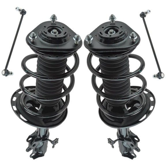 4 Piece Suspension Kit Complete Loaded Strut & Spring Assemblies Sway Bar Links SCA66226