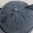 thumbnail image 5 of Hsqqdc 1pc Navy Blue Cotton Rolled Cuff Docker Cap Unisex Brimless Cat Ear Hat for Daily Casual Wear, 5 of 7