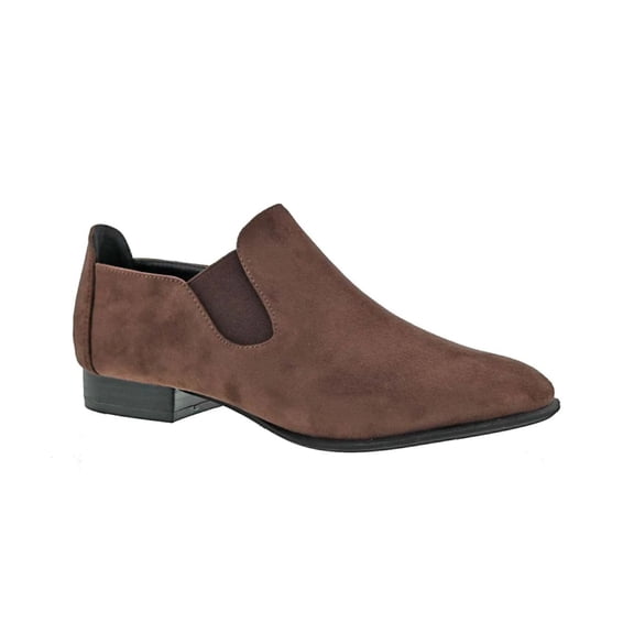 Bellini Brynn Slip On Women's Shoe In Brown Microsuede