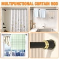 thumbnail image 5 of SPOKKI Shower Curtain Rod No Drilling 43-75 Inch Non-Slip Adjustable Tension Spring Curtain Rod for Bathroom, Bedroom, Window (Matte Black), 5 of 9