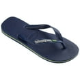 thumbnail image 2 of Havaianas Brazil Logo Men's Flip Flop Sandals - Navy Blue, 8, 2 of 6