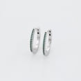 thumbnail image 3 of Arracadas Churumbela Pave Esmeralda Uñas Oro 18k Lam blanco Unitalla, 3 of 7