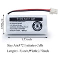 thumbnail image 2 of Batería BAOBIAN BT162342 2.4V 600mAh Ni-MH Paquete de 2, 2 of 5