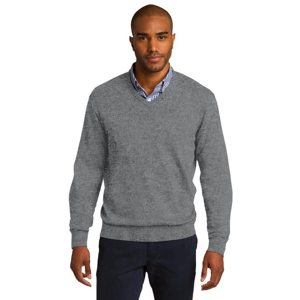 Suéter con cuello en V de Port Authority®. SW285 Autoridad Portuaria SW285
