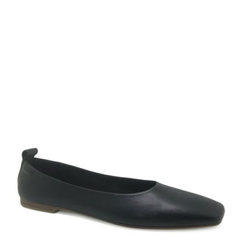 Time and Tru Women's Soft Square Toe Ballet Flats (Wide Width Available)