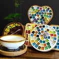 thumbnail image 4 of maytalsory Mosaic Coasters DIY Kit Hand Made Adhesive Colourful for Kid Home Decorative, 4 of 9
