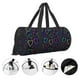 thumbnail image 3 of Balery Colored Hearts Bolsa de Gimnasio para Mujeres y Hombres, Bolsa de Viaje Impermeable, Bolsa de Fin de Semana con Compartimento para Zapatos y Bolsillo Húmedo, 3 of 6