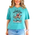 thumbnail image 4 of Buckle Up Snowflake Santa's Coming to Town Unisex Shirt Western Christmas Tee for Men & Women Seafoam Shirt Adult X-Large, 4 of 4
