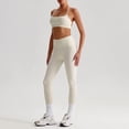 thumbnail image 5 of PISONIC Womens Workout Sets Criss Cross Open Sports Bras and High Waist Leggings Sets Pilates 2 Piece Outfits for Women, 5 of 7