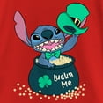thumbnail image 2 of Girl's Lilo & Stitch Lucky Me Leprechaun Stitch  Graphic Tee Red X Large, 2 of 5