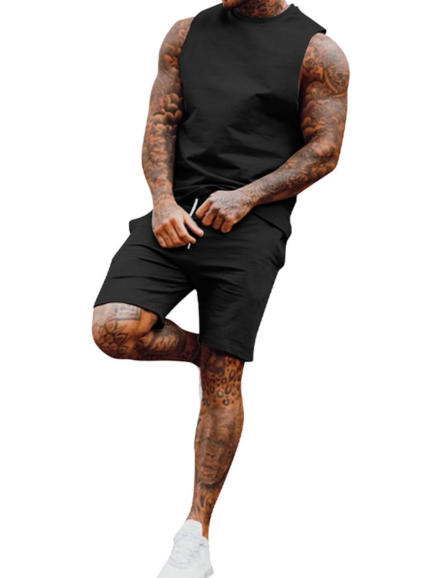 Women Details about Loose Ladies Casual Sets Tracksuit Summer Wear Vest