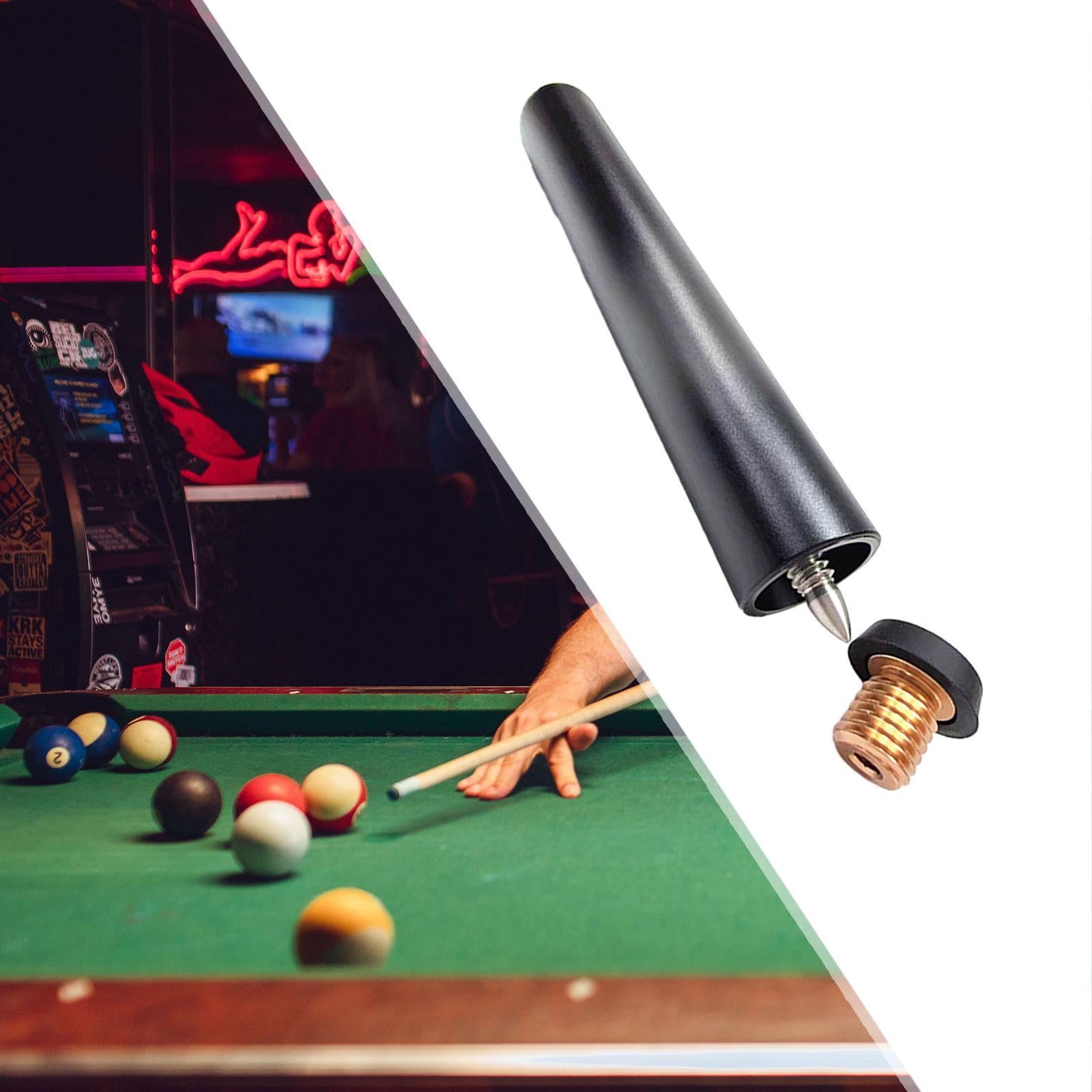 harayaa Pool Cue Extender Billiards Cue Extension Aluminum Alloy Compact Convenient 7.87 Style D